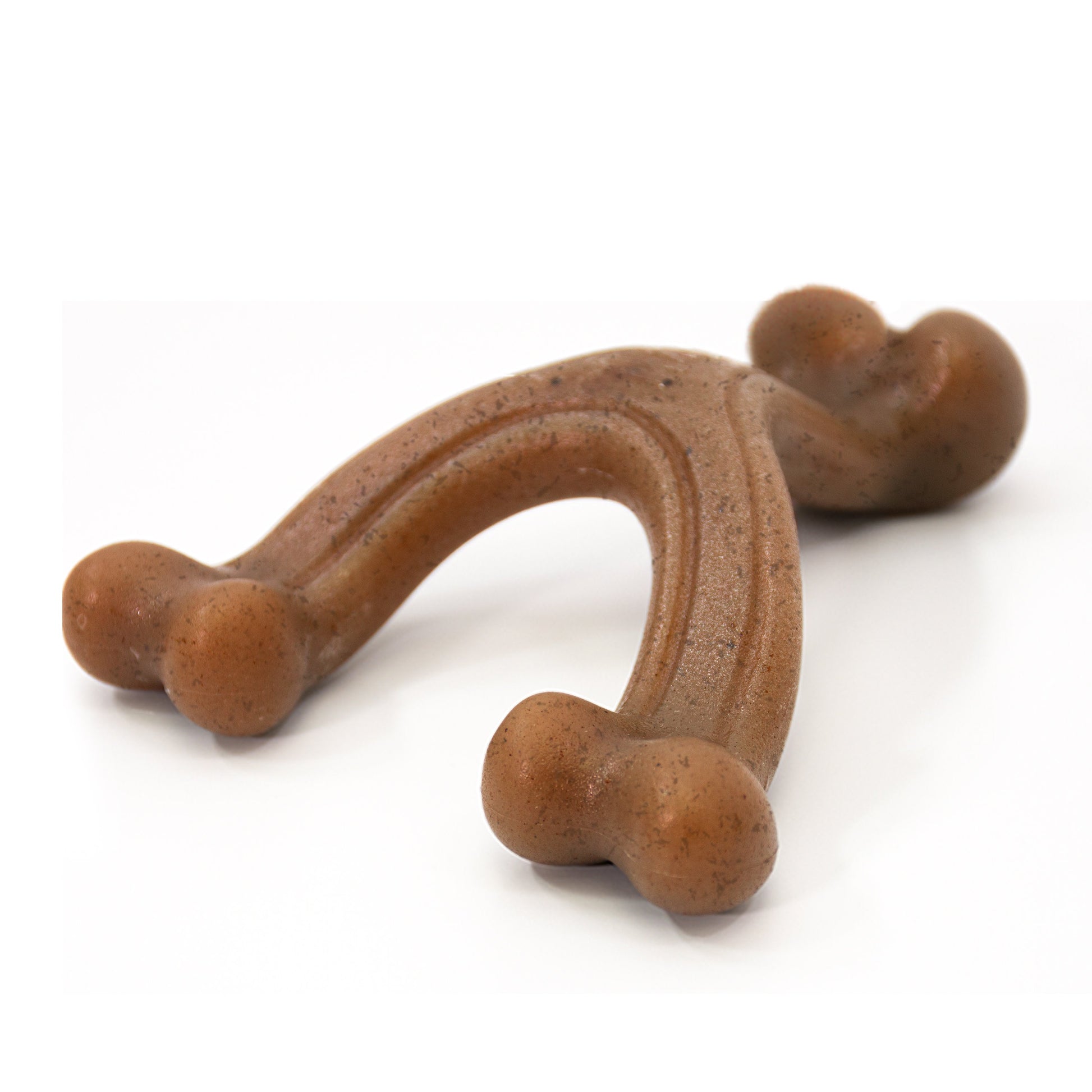 Nylabone Gourmet Style Strong Chew Wishbone Dog Chew Toy Bacon, view 3