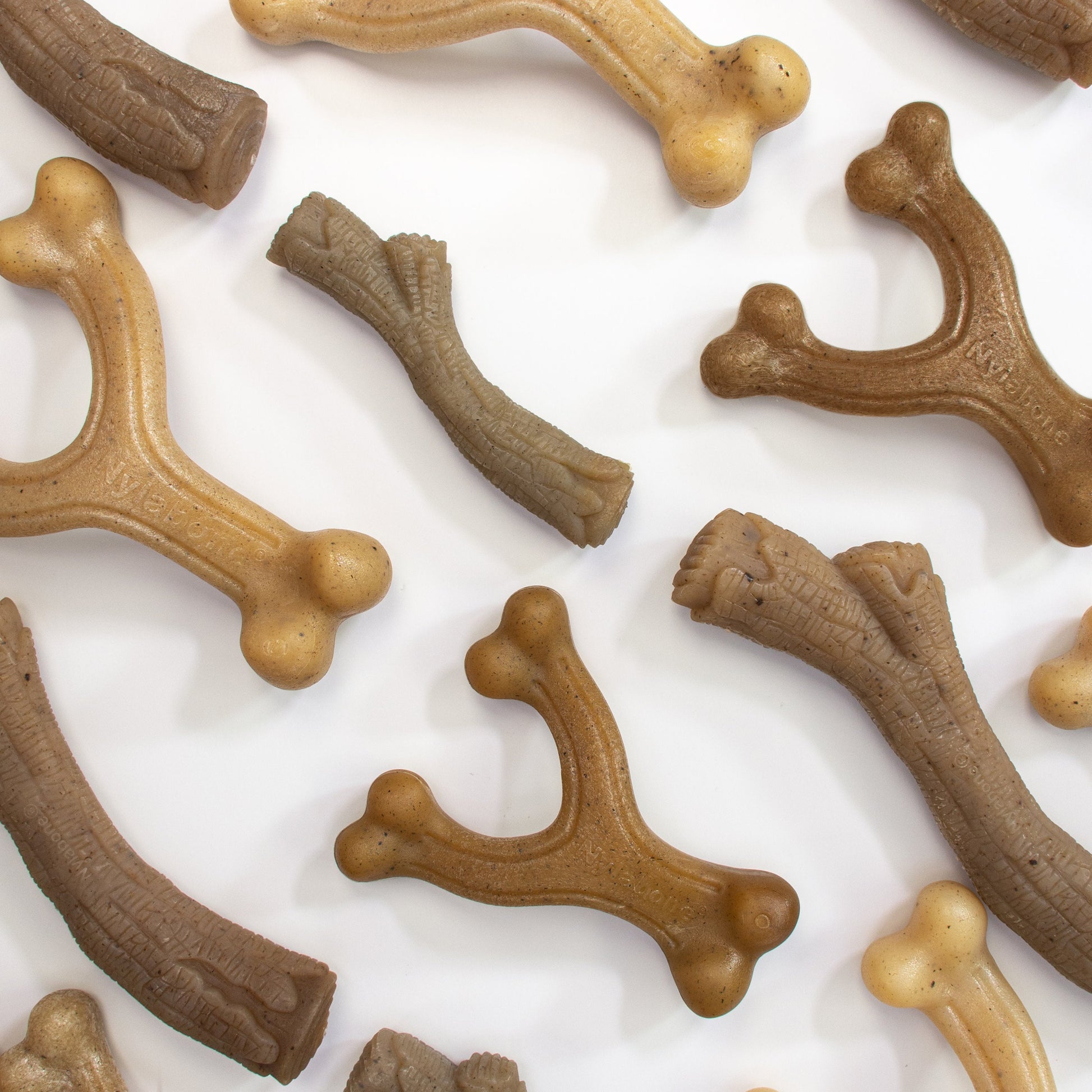 Nylabone Gourmet Style Strong Chew Wishbone Dog Chew Toy Bacon, view 8