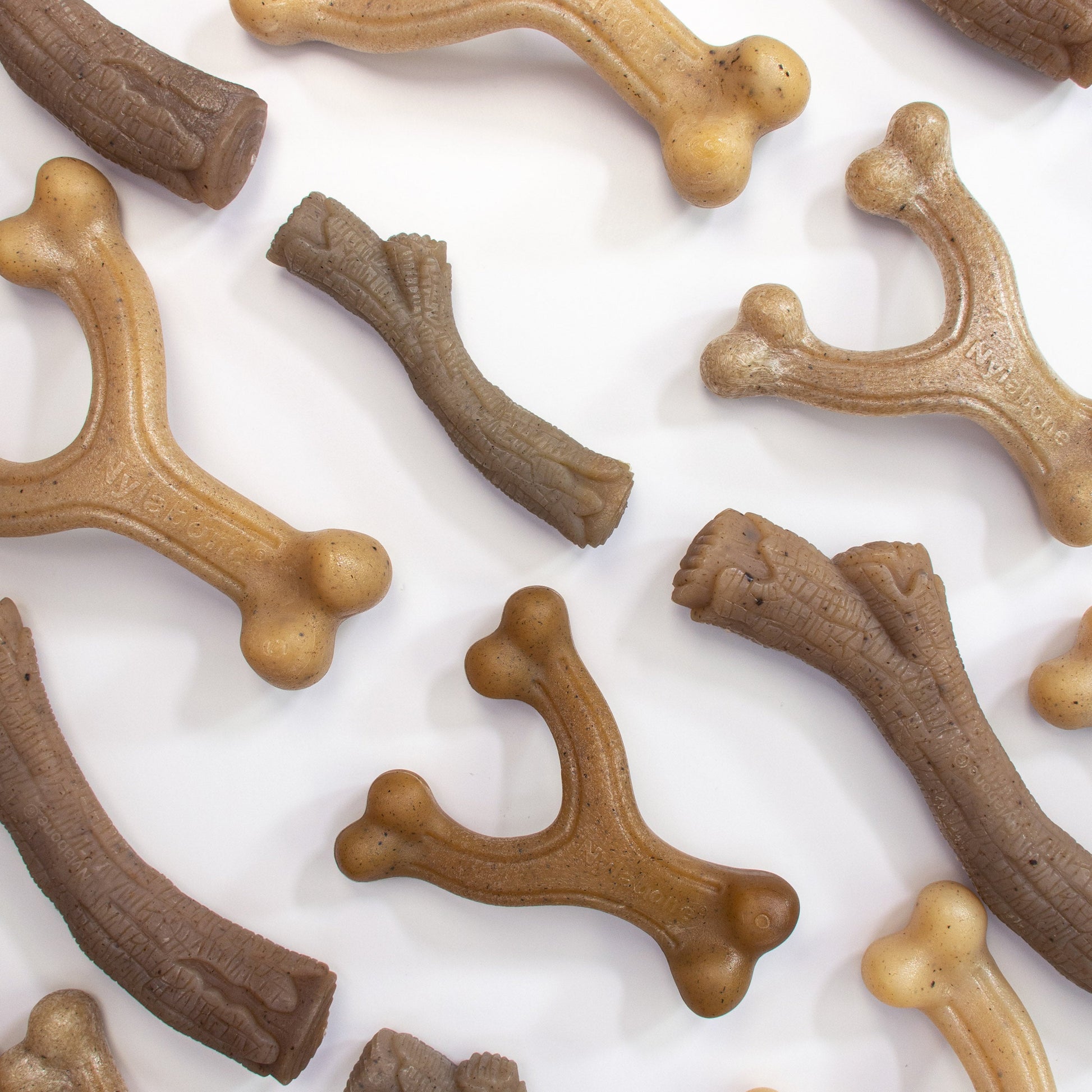 Nylabone Gourmet Style Strong Chew Dog Toy Stick, Peanut Butter, view 4