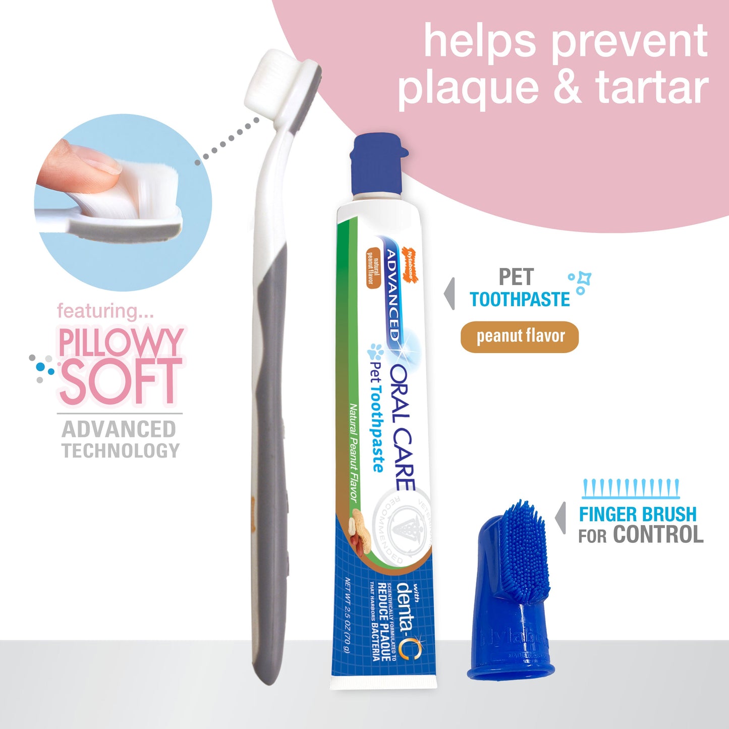 Nylabone Advanced Oral Care Puppy Dental Kit with Pillowy SoftBristle, view 5