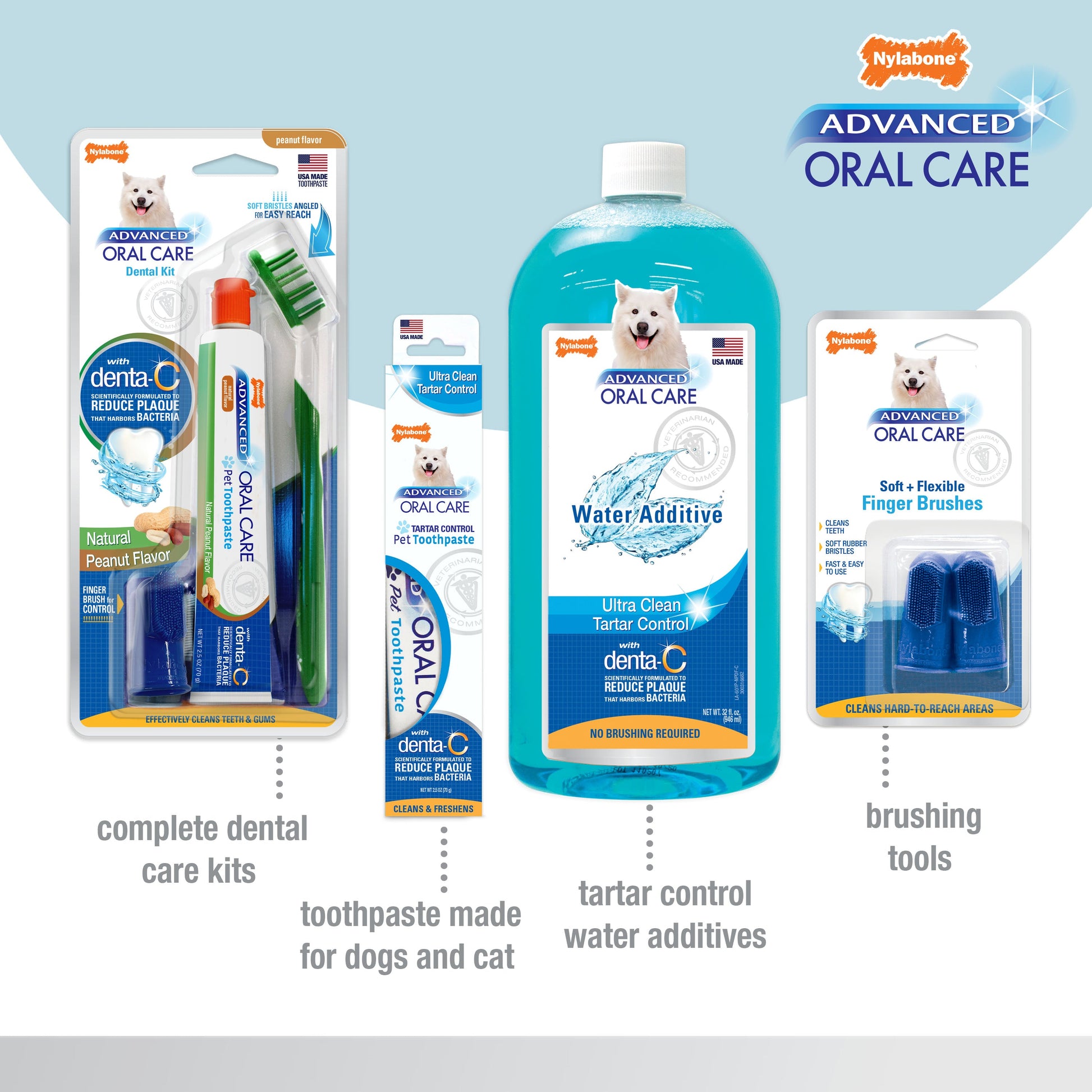 Nylabone Advanced Oral Care Senior Dog Dental Kit with Cushiony, view 4