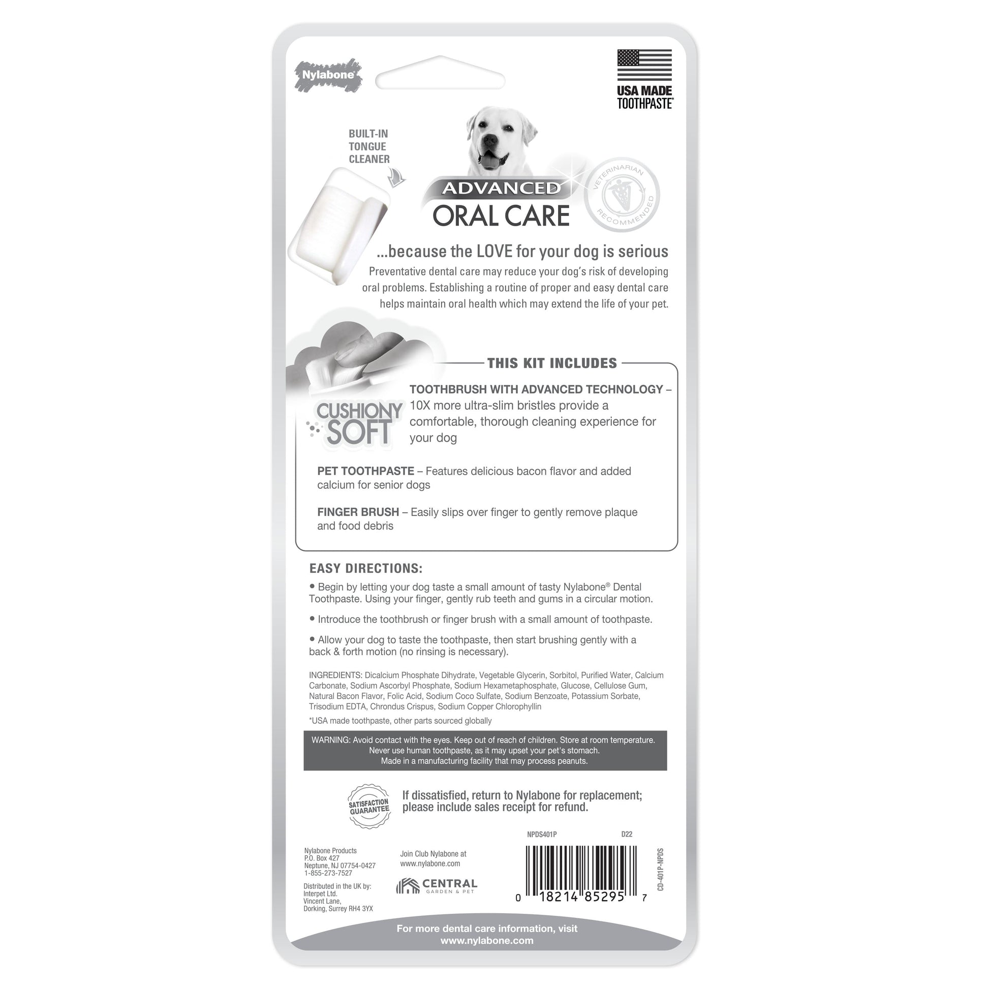 Nylabone Advanced Oral Care Senior Dog Dental Kit with Cushiony, view 8
