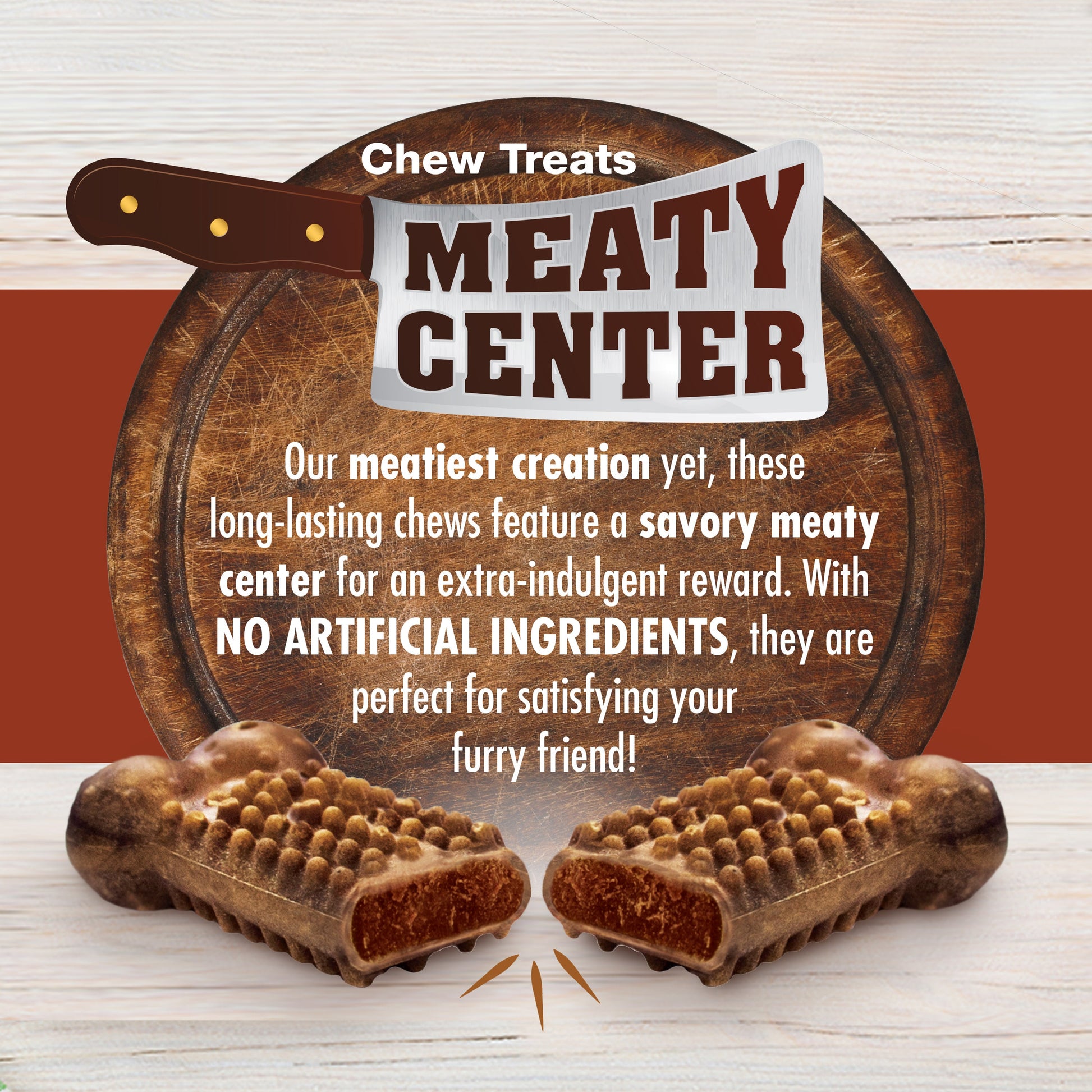 Nylabone Healthy Edibles Meaty Center All-Natural Long Lasting Dog, view 2