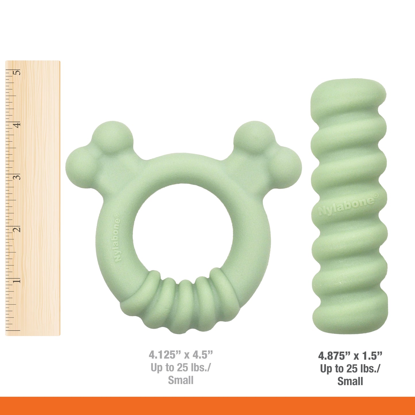 Nylabone Sensory Material Puppy Teething Ring Chicken, view 4