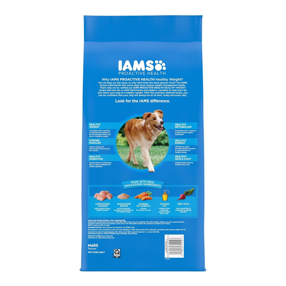 IAMS Healthy Weight Adult Dry Dog Food Chicken 7 lb, view 4
