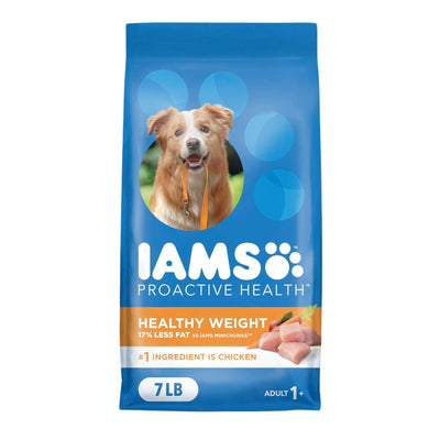 IAMS Healthy Weight Adult Dry Dog Food Chicken 7 lb