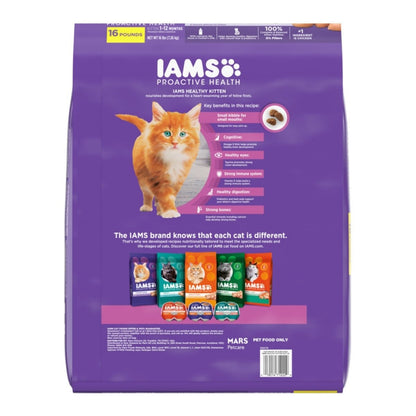 IAMS Proactive Health Kitten Dry Cat Food Chicken 16lb - Pets Perfect