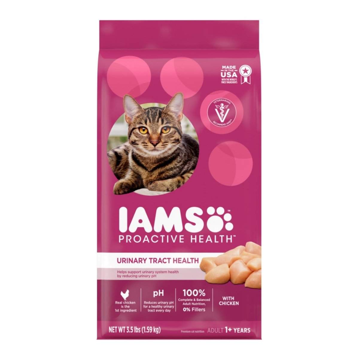 IAMS Proactive Health Urinary Tract Health Adult Dry Cat Food Chicken 3.5lb - Pets Perfect