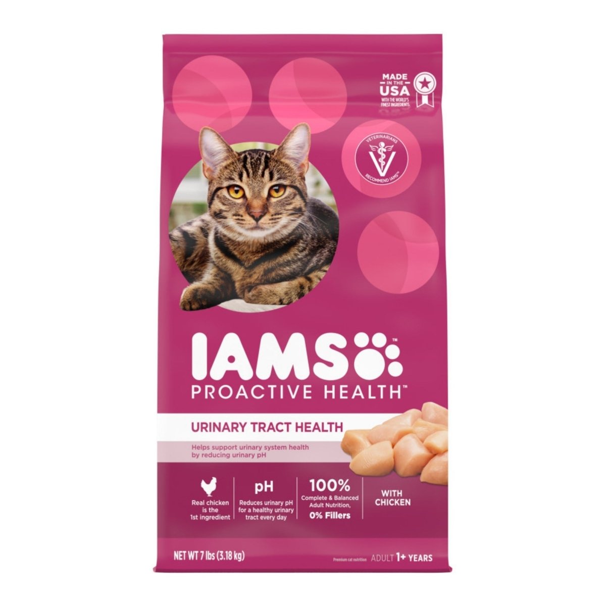 IAMS Proactive Health Urinary Tract Health Adult Dry Cat Food Chicken 7lb - Pets Perfect