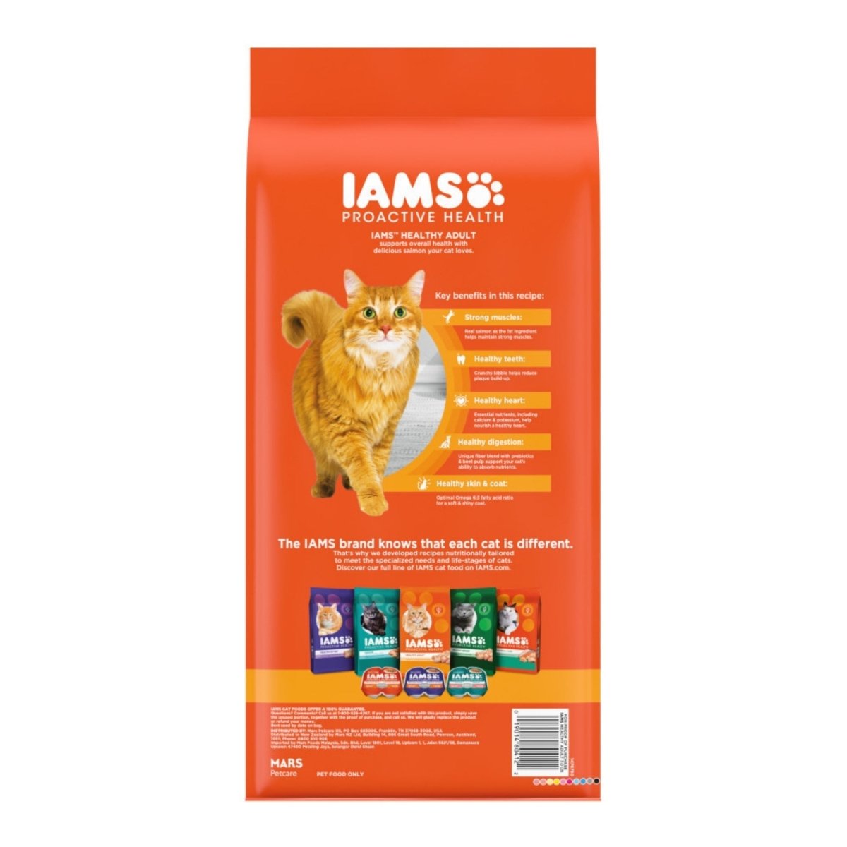 IAMS Proactive Health Adult Dry Cat Food Salmon 7lb - Pets Perfect