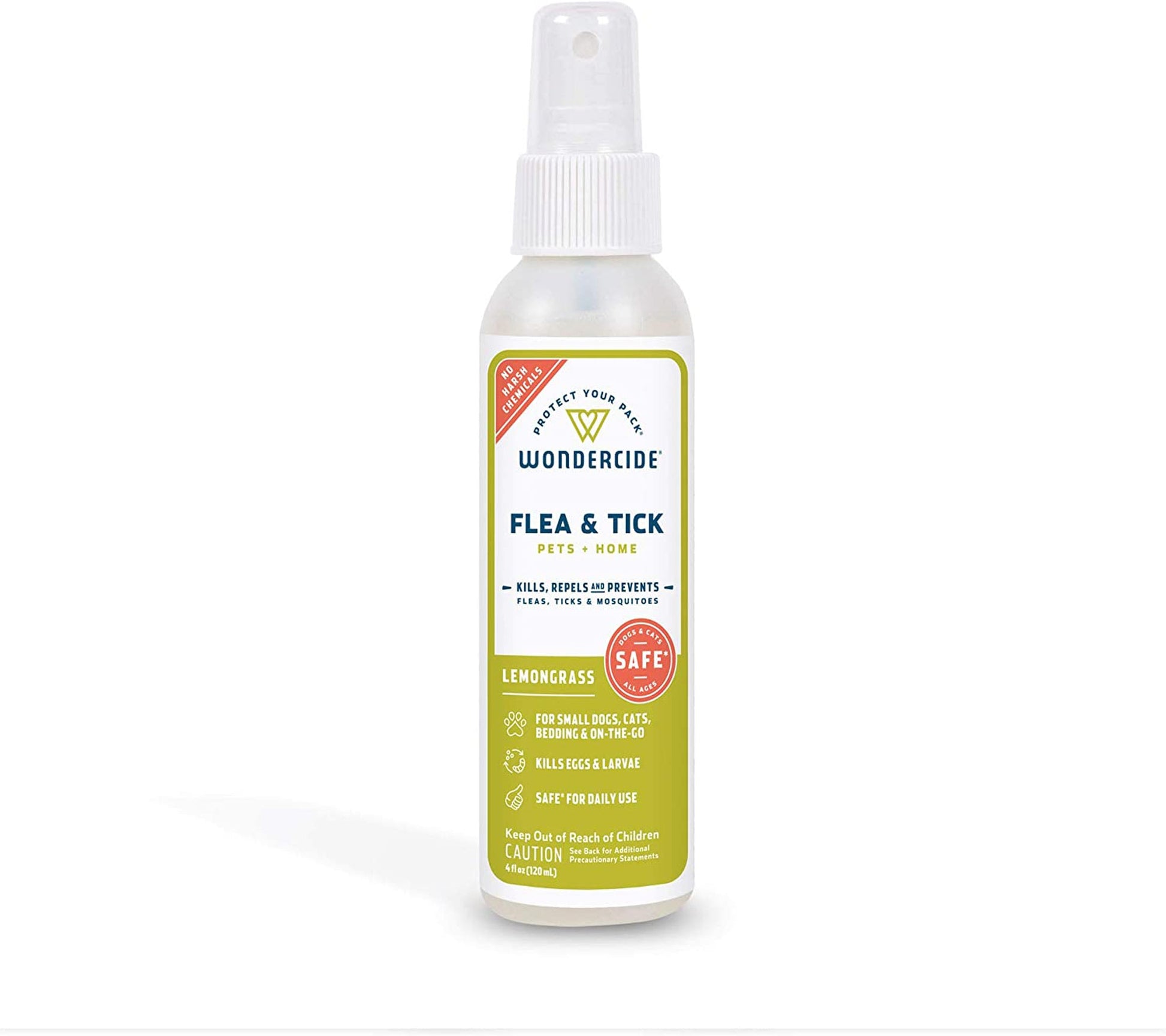 Wondercide Flea Tick And Mosquito Control Spray, 4 oz-Lemongrass