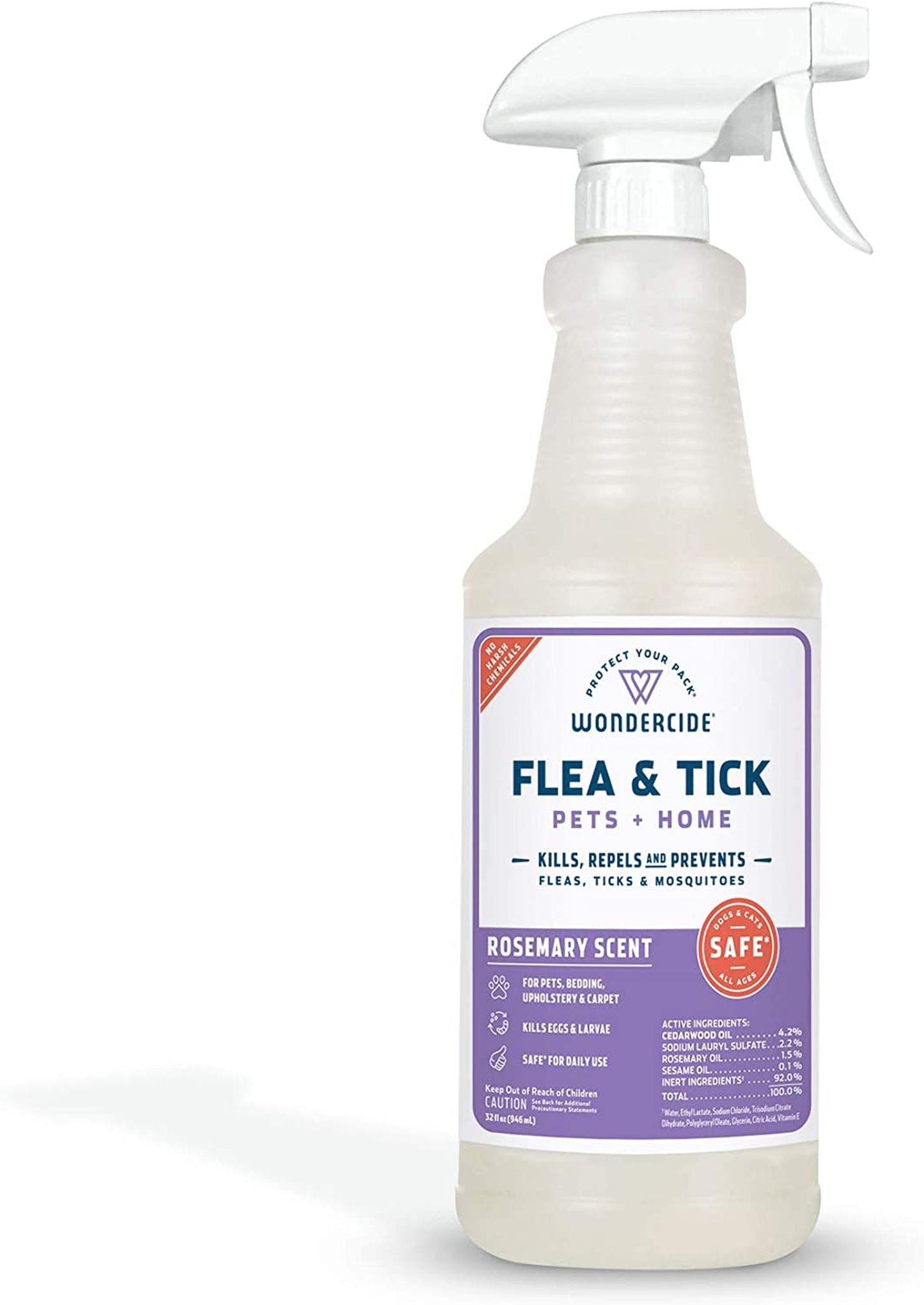 Wondercide Flea Tick And Mosquito Control Spray, 32 oz- Rosemary