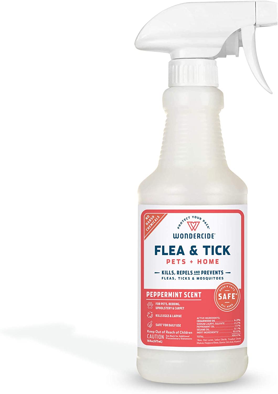 Wondercide Flea Tick And Mosquito Control Spray, 16 oz-Peppermint