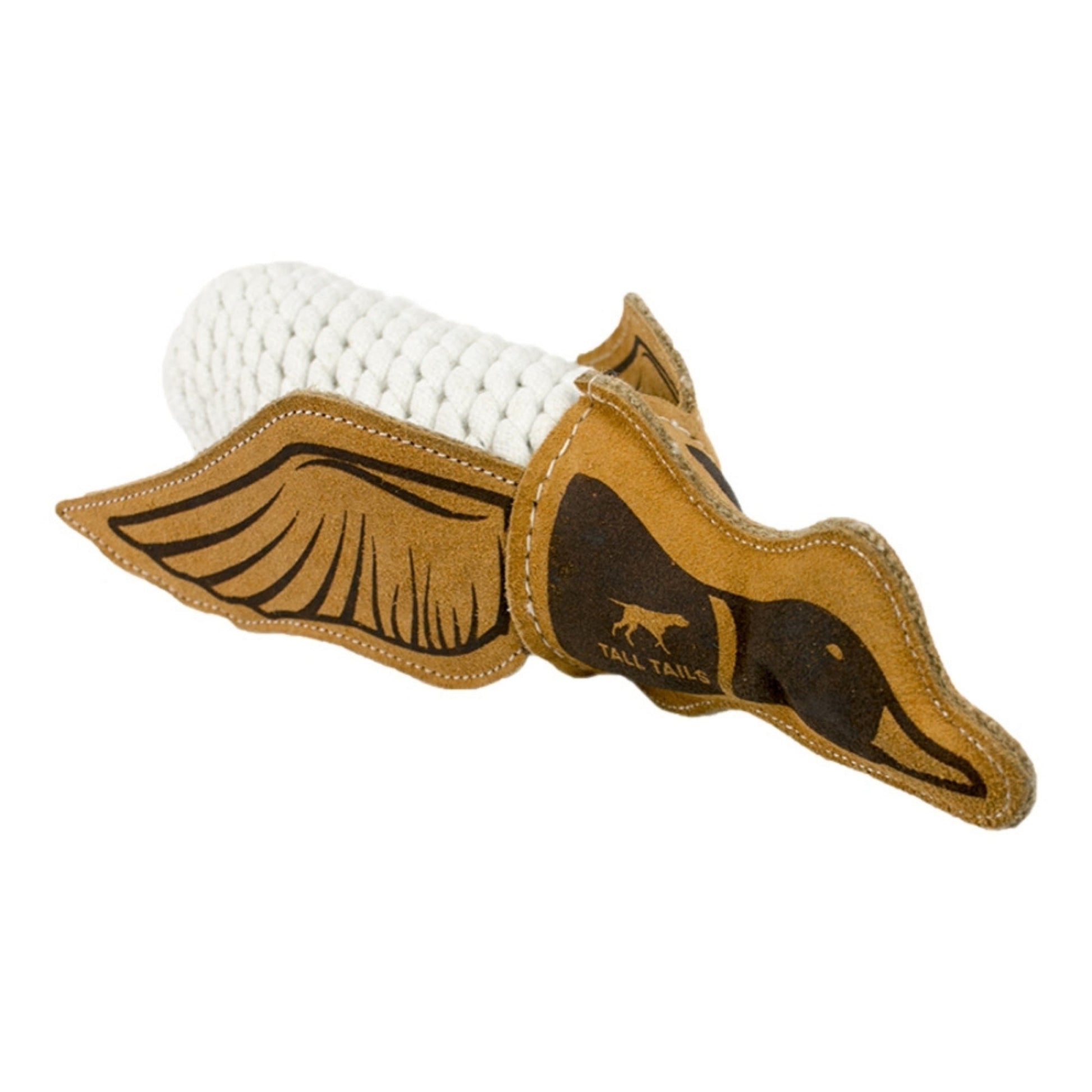 Tall Tails Dog Natural Leather Quacker 15 in