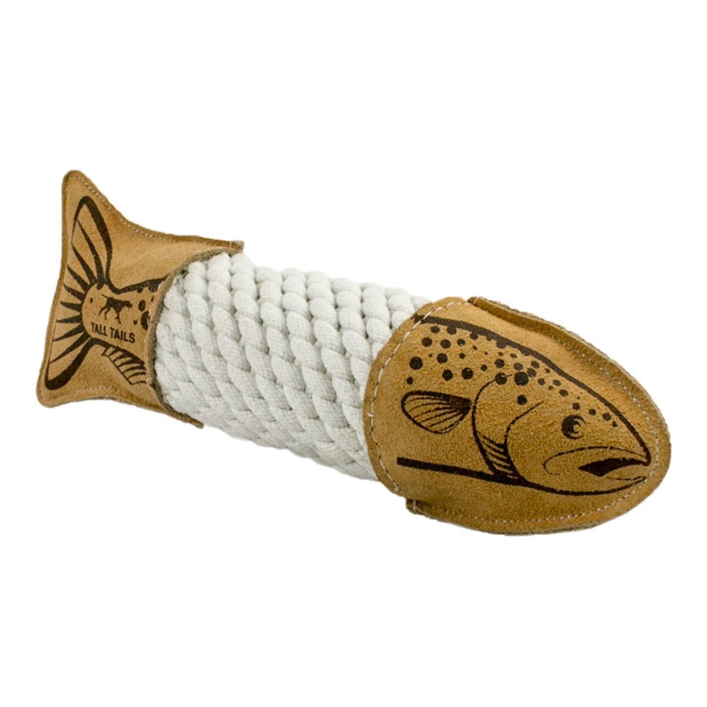 Tall Tails Dog Leather Trout Natural 16 in