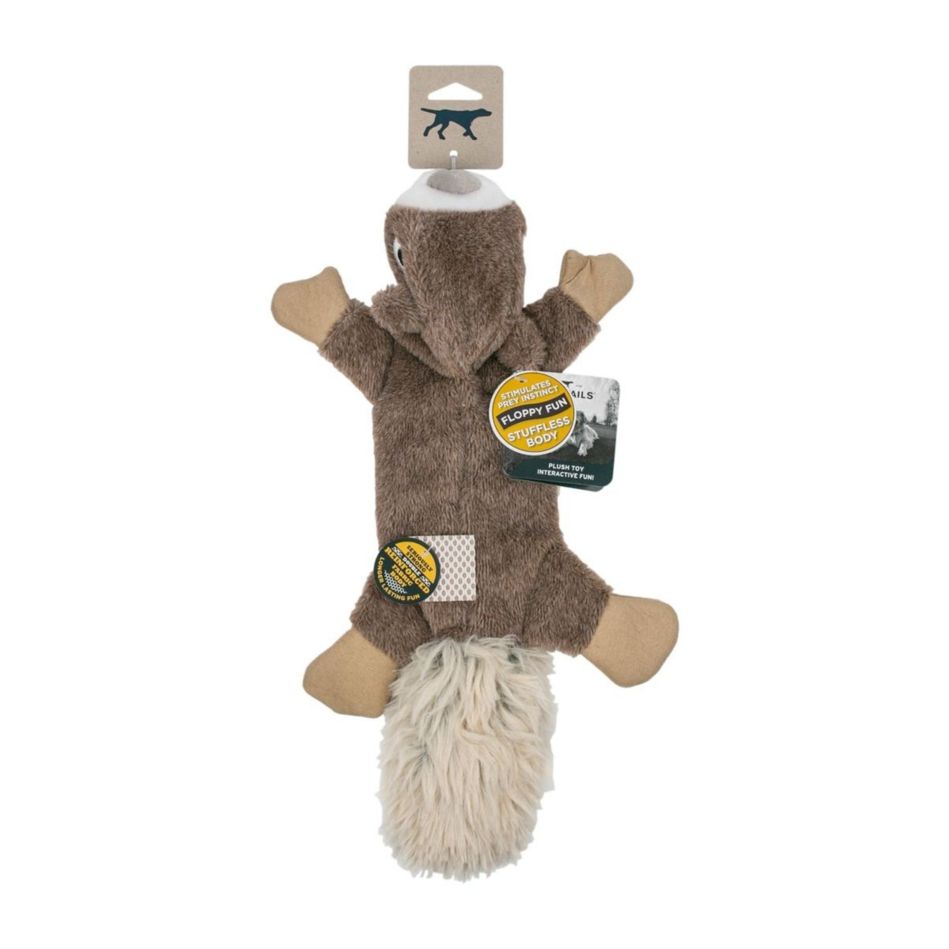 Tall Tails Dog Plush Stuffless Squirrel 16 in