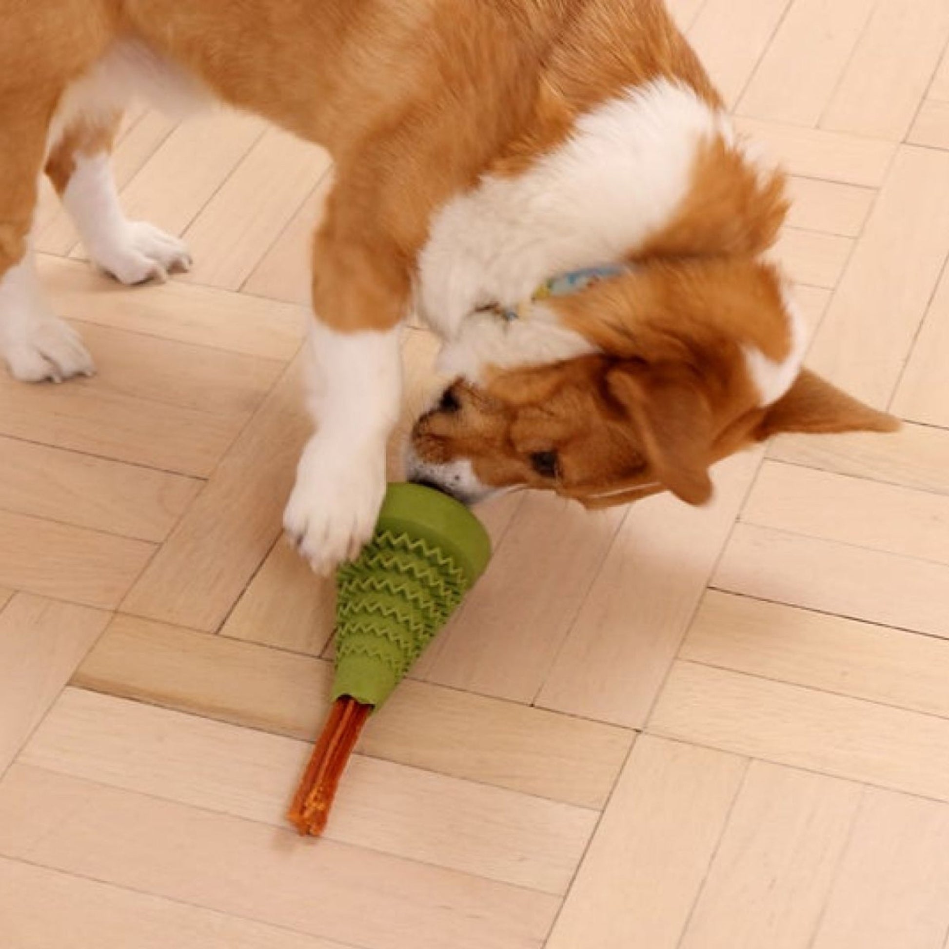 Tall Tails Dog Natural Rubber Evergreen 4 in, view 2