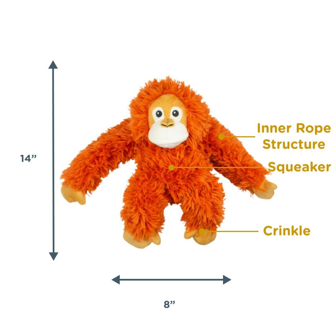 Tall Tails Dog Rope Orangutan, 14 in, view 4