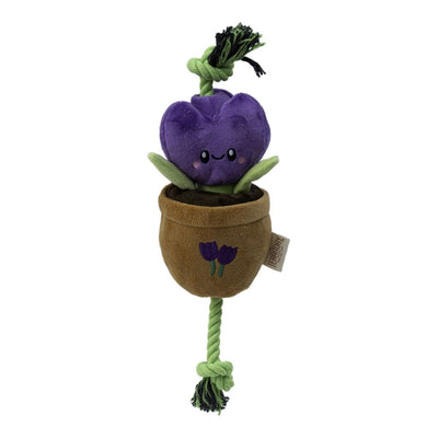 Territory Dog Treat Tug Flower, Purple, 16 in - Pets Perfect