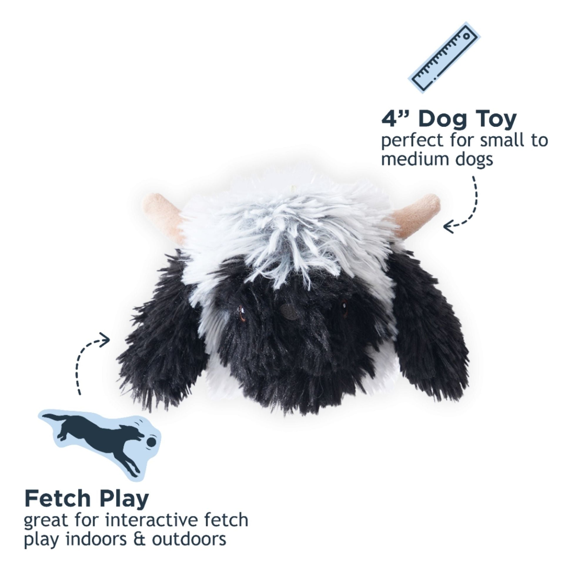 Tall Tails Dog Highland Sheep Head 5.9 in, view 4