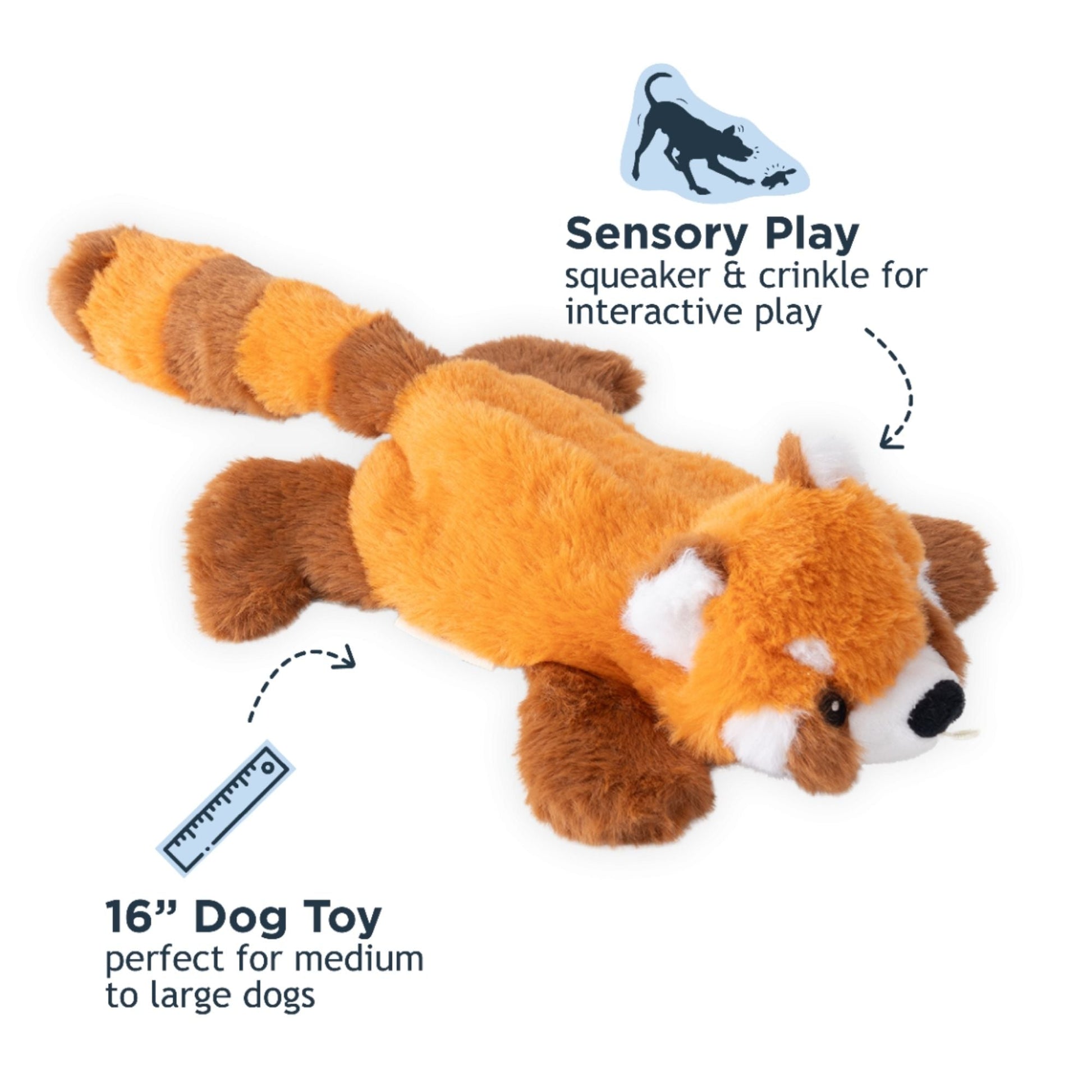 Tall Tails Dog Stuffless Red Panda 16 in, view 5