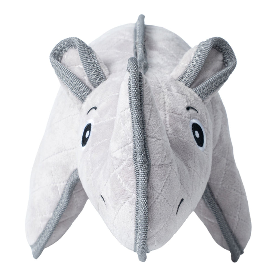 Territory Dog Durable Plush Rhino 11.5 Inch