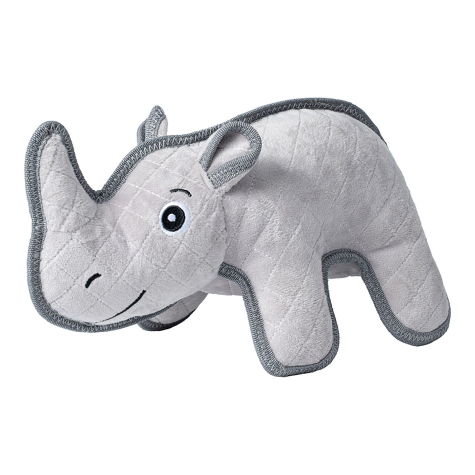 Territory Dog Durable Plush Rhino 11.5 Inch