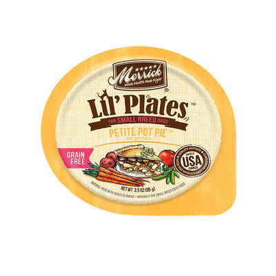 Merrick Lil Plates Grain-Free Petite Pot Pie Dog Food 3.5 oz. 12 ct
