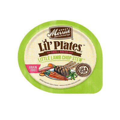Merrick Lil Plates Grain-Free Little Lamb Chop Stew Dog Food 3.5 oz. 12 ct