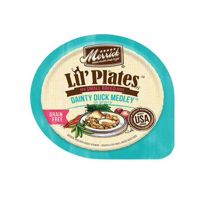 Merrick Lil Plates GF Dainty Duck Medley Dog Food 3.5 oz. 12 ct