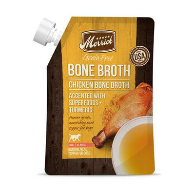 Merrick Dog Bone Broth Grain-Free Chicken, 16 oz each, Case of 10