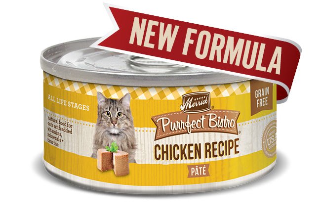 Merrick Purrfect Bistro Chicken Pate Wet Cat Food, 5.5 oz, 24 ct