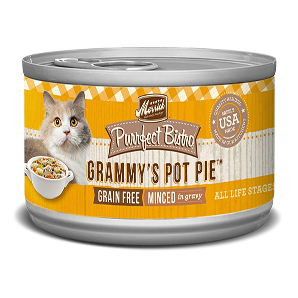 Merrick Purrfect Bistro GF Grammy's Pot Pie Wet Cat Food, 3 oz, 24 ct