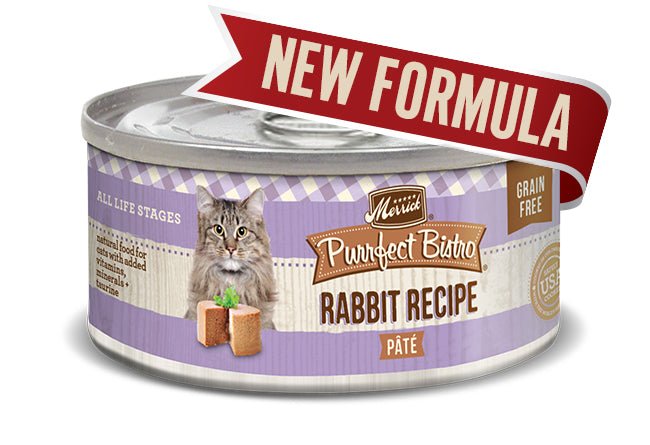 Merrick Purrfect Bistro Rabbit Pate Wet Cat Food, 5.5 oz, 24 ct