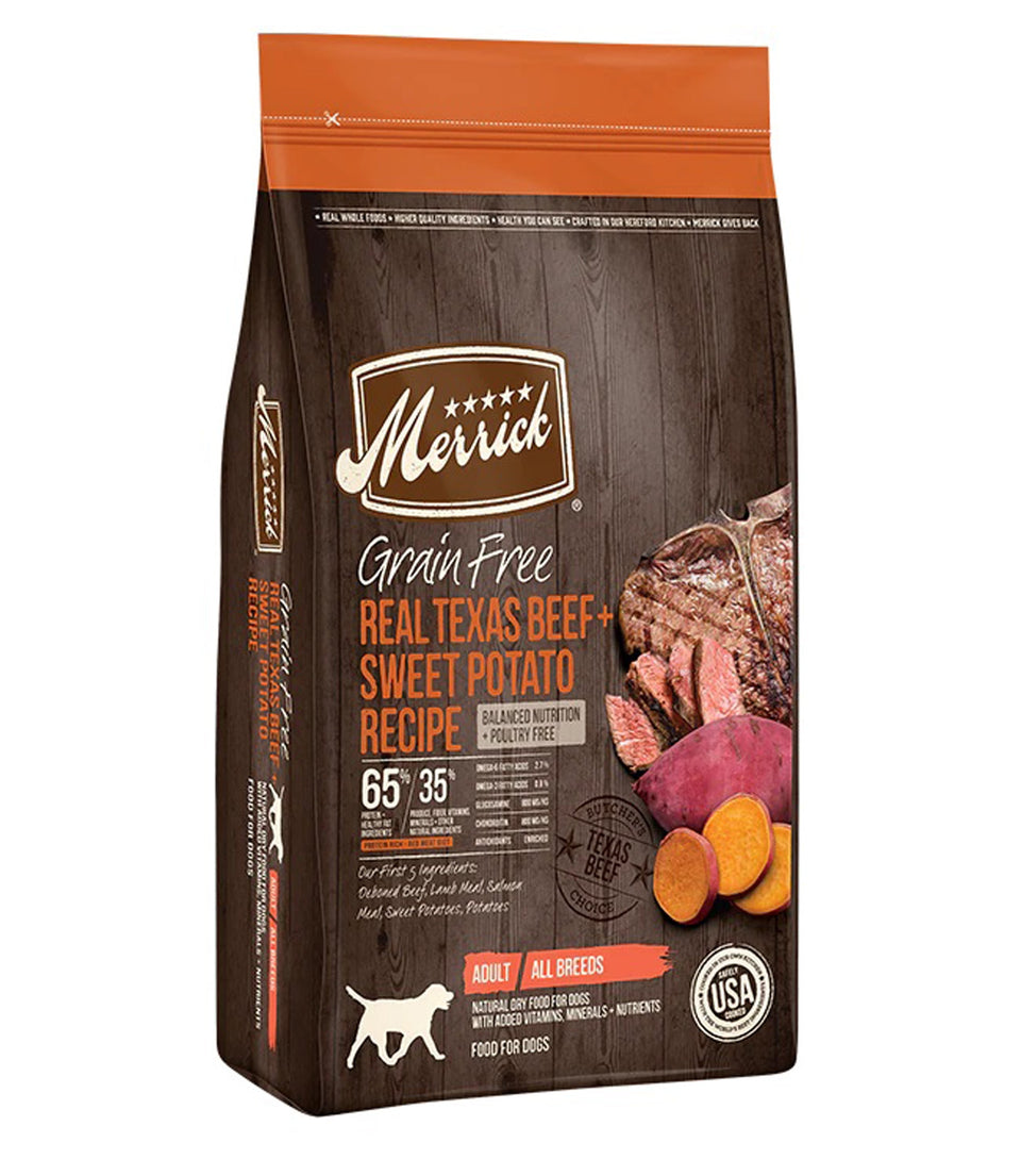 Merrick Dog Grain-Free Beef And Sweet Potato, 10 lb