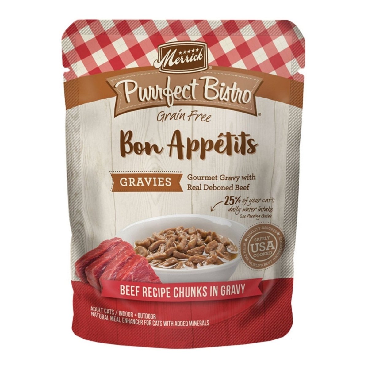 PURRFECT BISTRO CAT GRAIN FREE GRAVIES BEEF 3oz. (Case of 24) - Pets Perfect