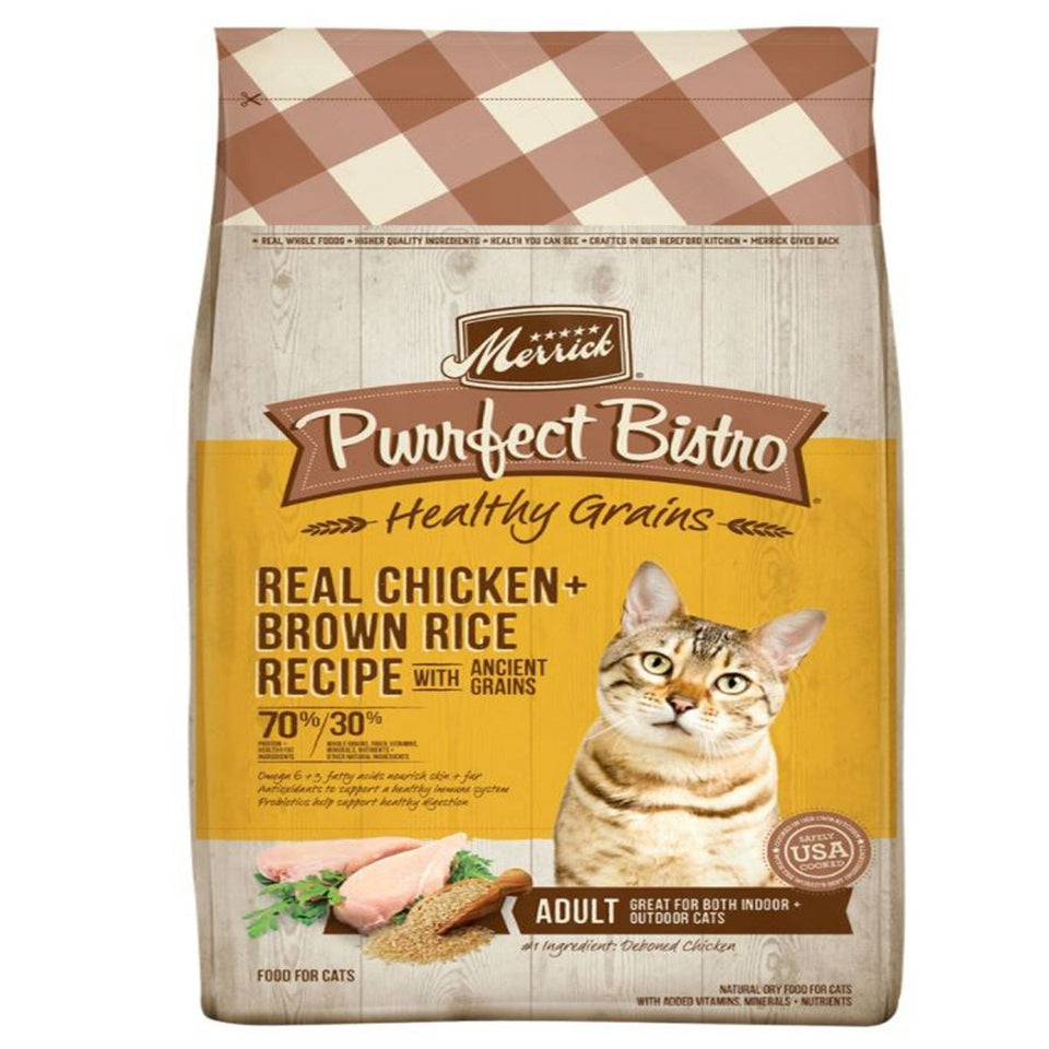 Merrick Purrfect Bistro Healthy Grains Real Chicken and Brown Rice Dry