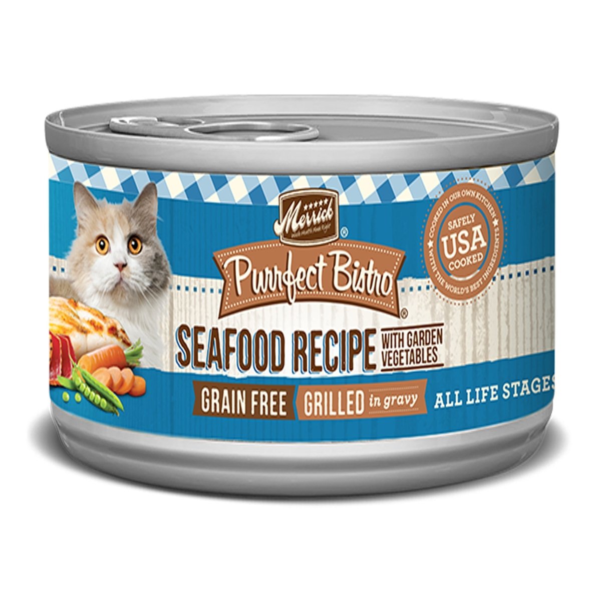Merrick Cat Purrfect Bistro Mixed Seafood 3oz. - Pets Perfect