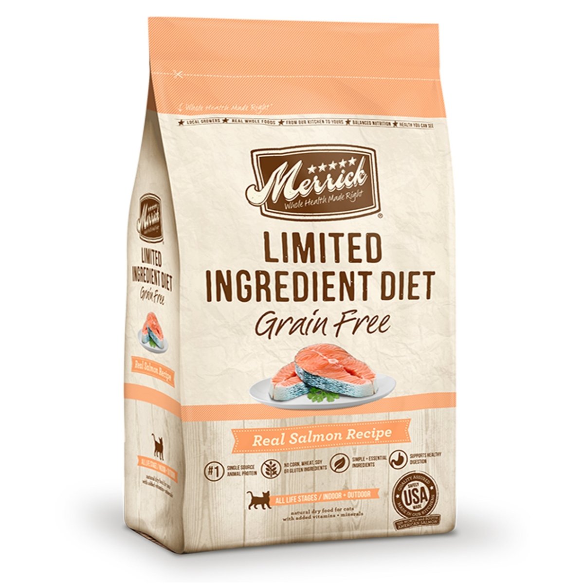 Merrick Limited Ingredient Diet Grain Free Real Salmon Recipe 7Lb - Pets Perfect