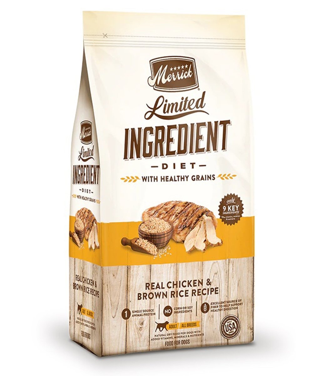 Merrick Limited Ingredient Diet Real Chicken & Brown Rice | 22 lbs - Pets Perfect