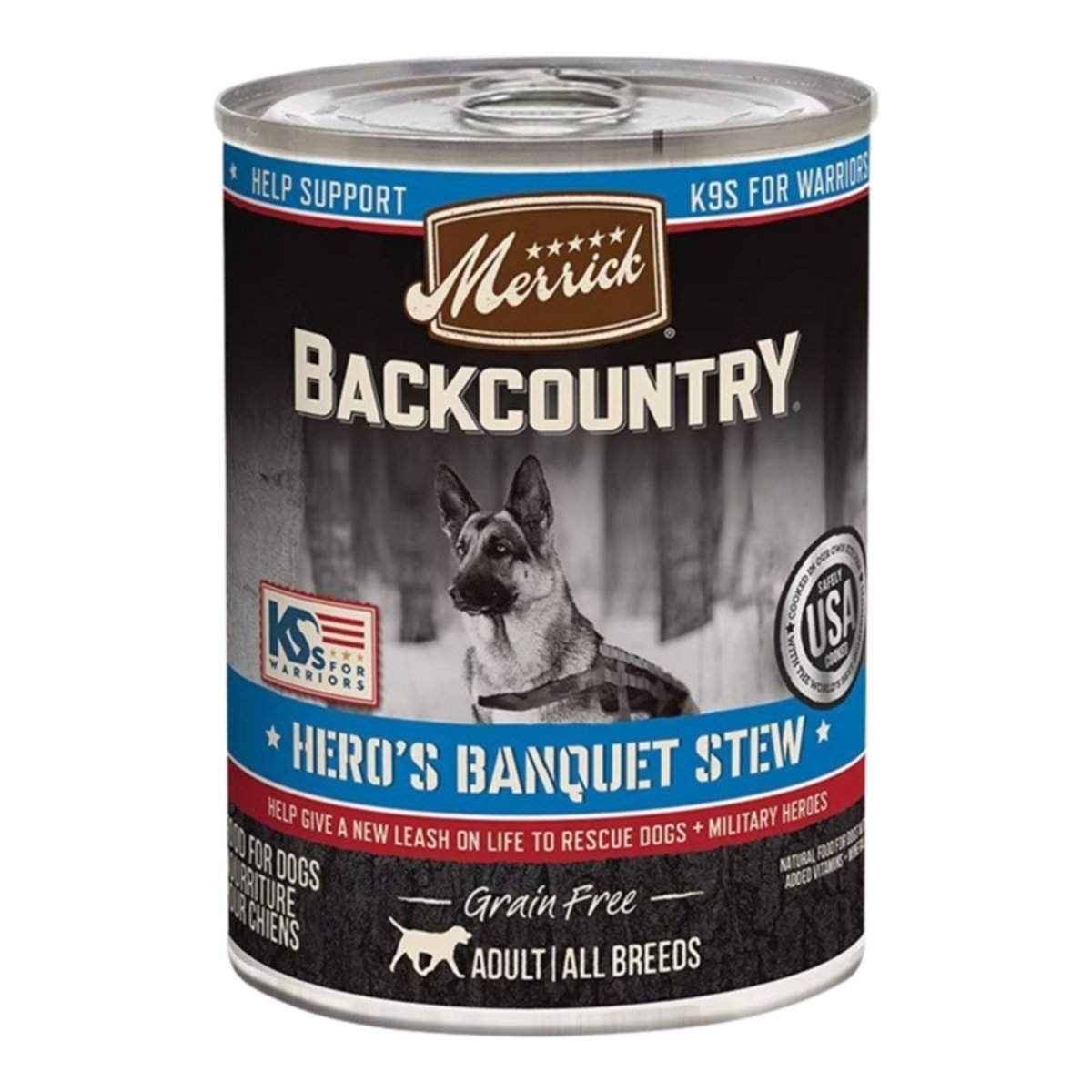 Merrick Backcountry Hero's Banquet Wet Dog Food Stew 12.7oz. (Case of 12) - Pets Perfect