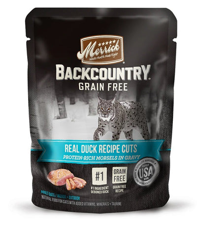 Merrick Backcountry GF Real Duck Cuts in Gravy Wet Cat Food, 3 oz