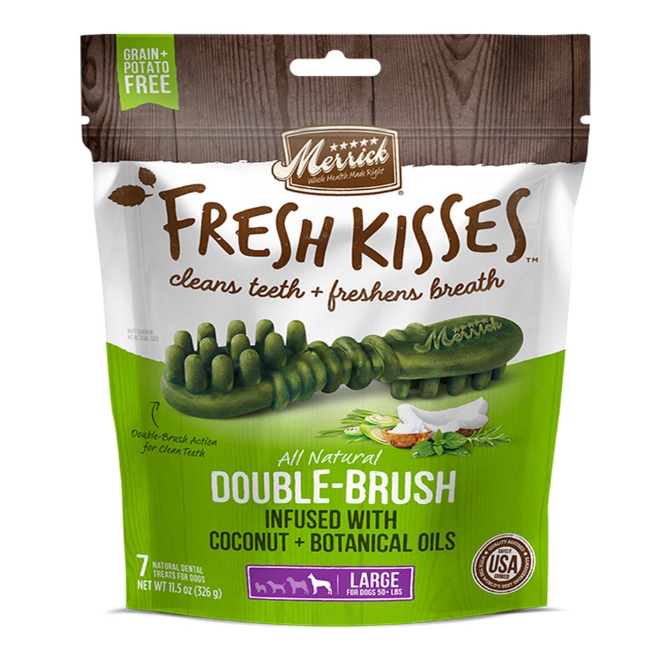 Merrick Fresh Kisses Coconut Oil For Large Dogs (70 lb), 11.7 oz