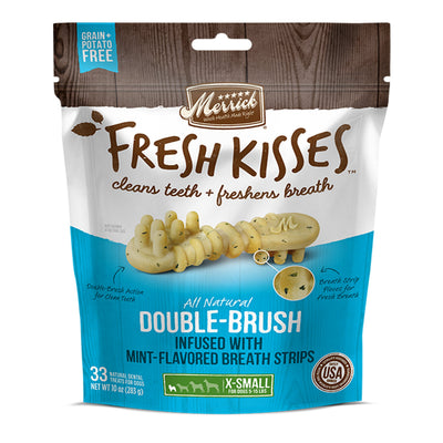 Merrick Fresh Kisses Mint Breath Strips For Extra Small Dogs (7-17 lb) 12 oz