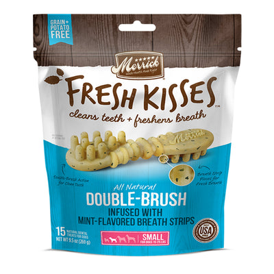 Merrick Fresh Kisses Mint Breath Strips For Small Dogs (17-30 lb), 9.7 oz