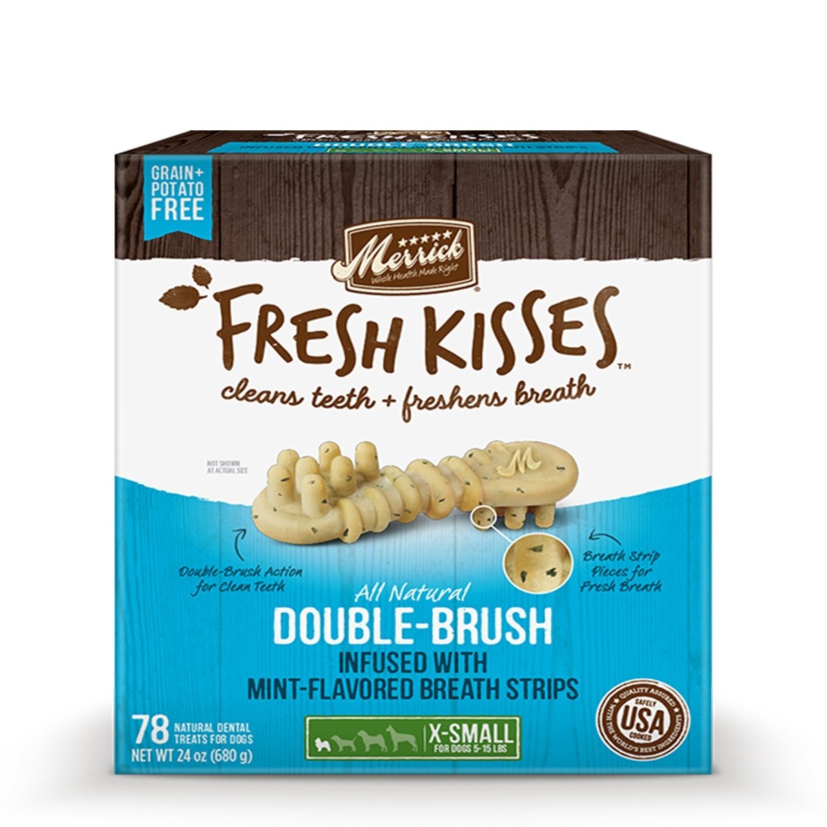 Merrick Fresh Kisses Coconut + Botanical Oils For Extra Small Dogs (7 - 17 Lbs) 24oz. - Pets Perfect
