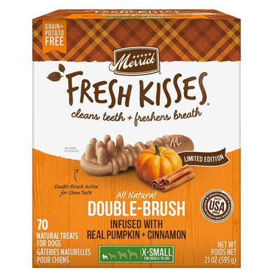Merrick Dog Fresh Kisses Seasonal Pumpkin Cinnamon X-Small, 70-Count