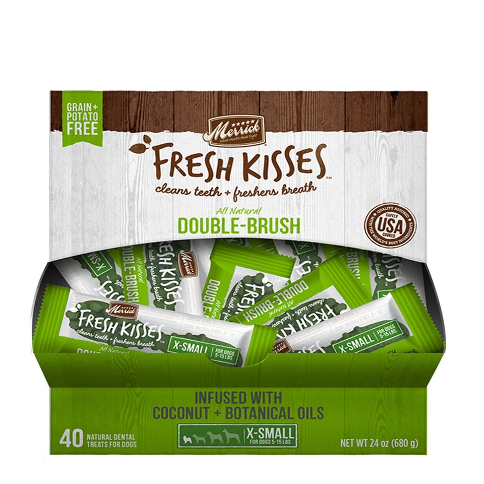 Merrick Fresh Kisses Coconut Oil For Extra Small Dogs (7-17 lb) 40 ct