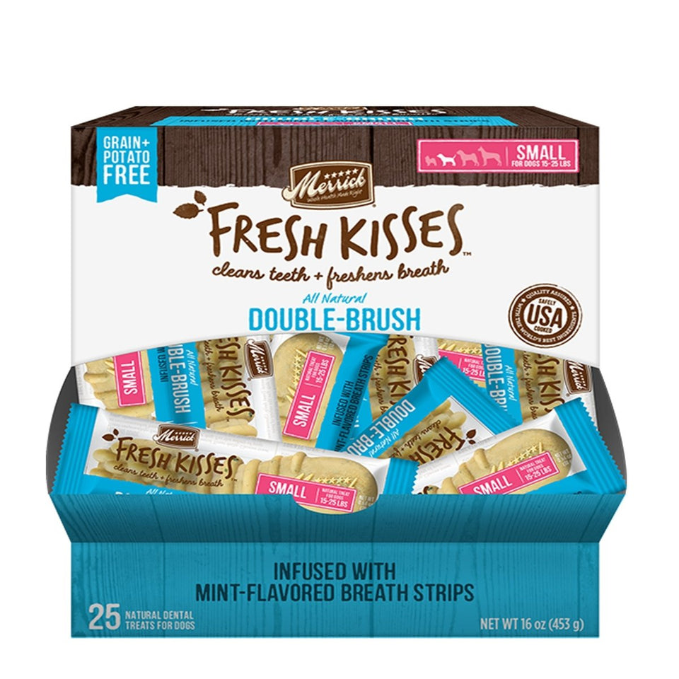 Merrick Fresh Kisses Mint Breath Strips For Small Dogs (17-30 lb)