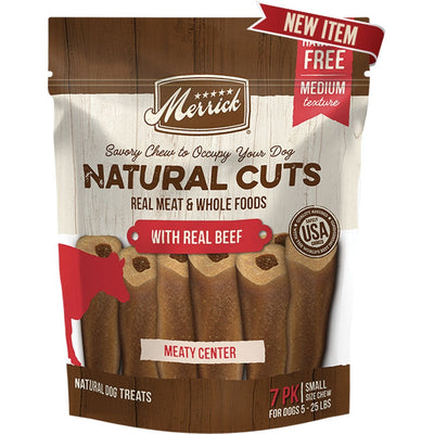 Merrick Dog Natural Cut Beef Medium Dog Chew 4 ct